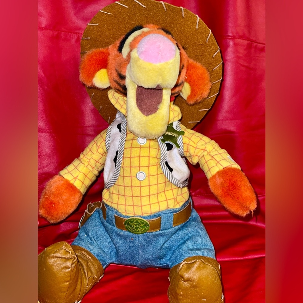 Disney Store Cowboy Tigger Plush. 12” - Picture 2 of 9